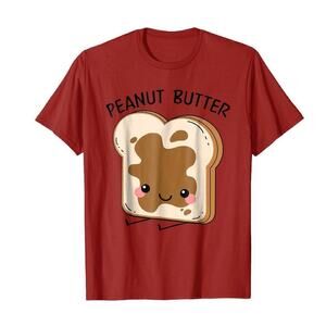 Peanut Butter Cotton Red T‎ shirt Mediim
